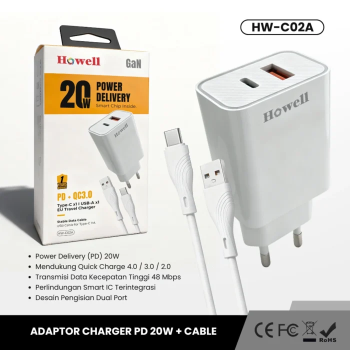Adaptor Charger HW-C02A – howellcable